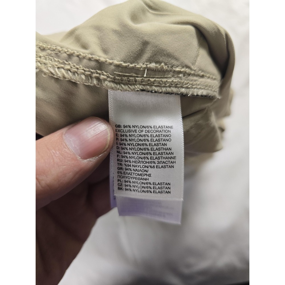 The North Face Cargo Shorts Womens 4 Beige Nylon Stretch Hiking Outdoor Summer - Picture 4 of 12